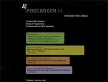 Tablet Screenshot of pixelbogen.de